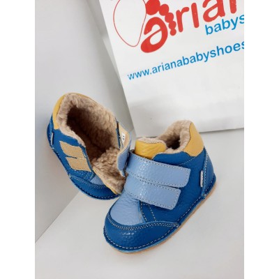Natural leather baby boy sneakers boots model VLAD Natural leather baby boy sneakers boots model VLAD