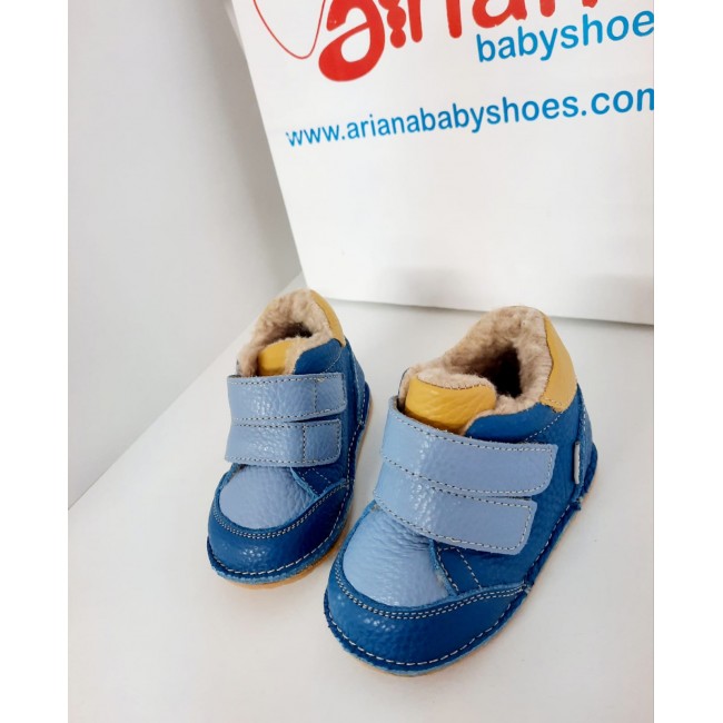 Natural leather baby boy sneakers  model VLAD