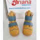 Natural leather kids boots model YELLOW