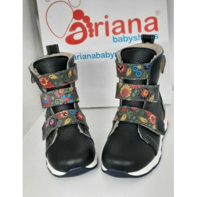 Natural leather baby girl boots model YEN Natural leather baby girl boots model YEN